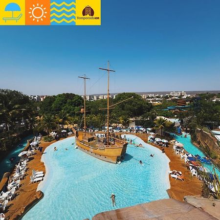 Piazza Com Acesso Ao Acqua Park - Gustavo Aparthotel Caldas Novas Esterno foto