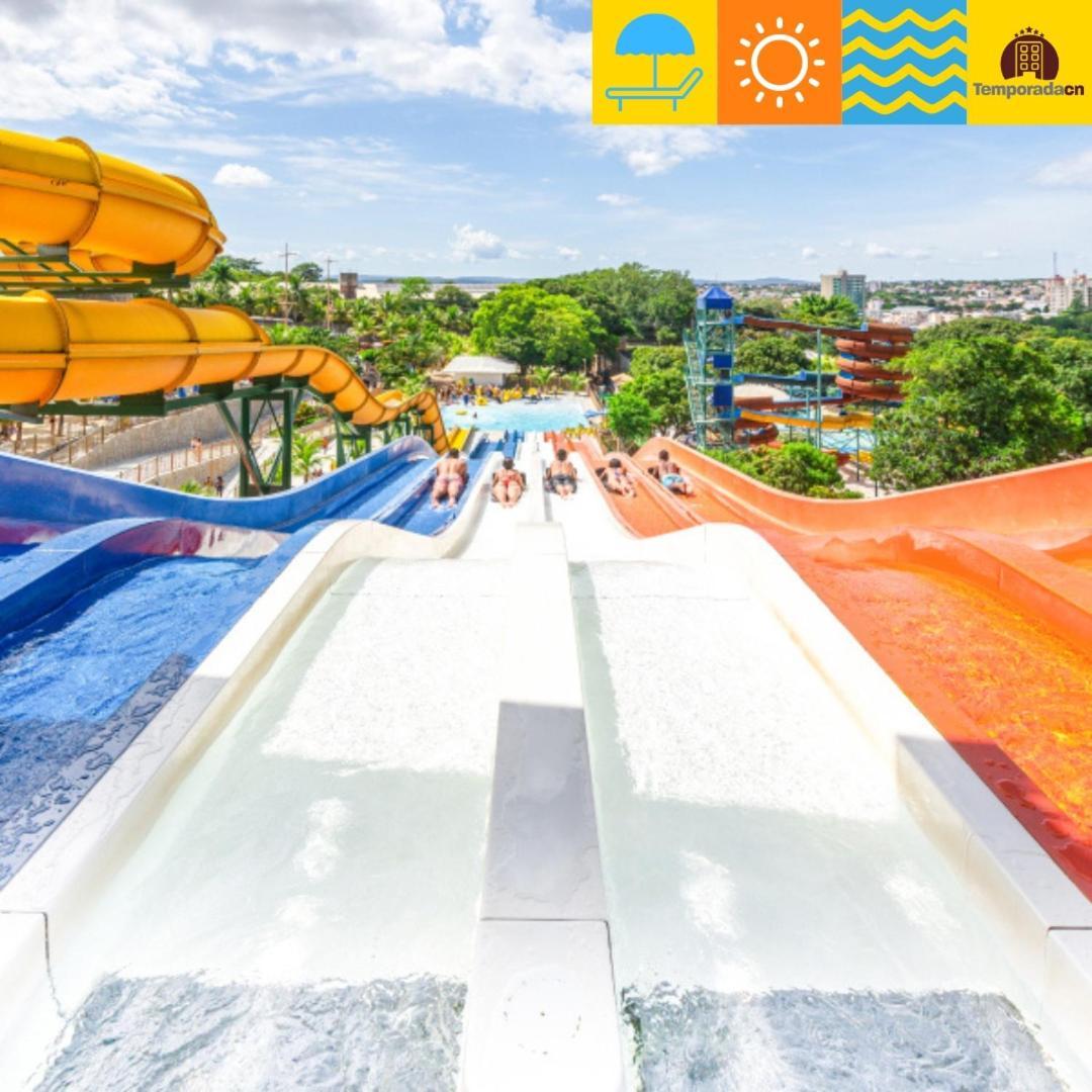 Piazza Com Acesso Ao Acqua Park - Gustavo Aparthotel Caldas Novas Esterno foto